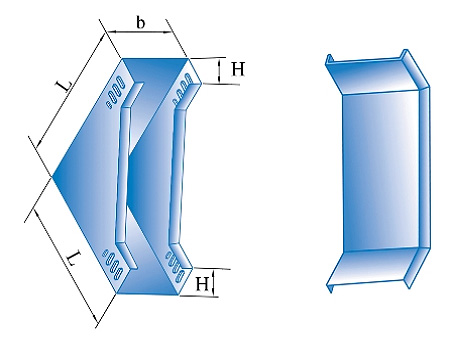 vertical epual sectional downward bend